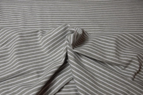 Ringeljersey "Campan" grau / weiß